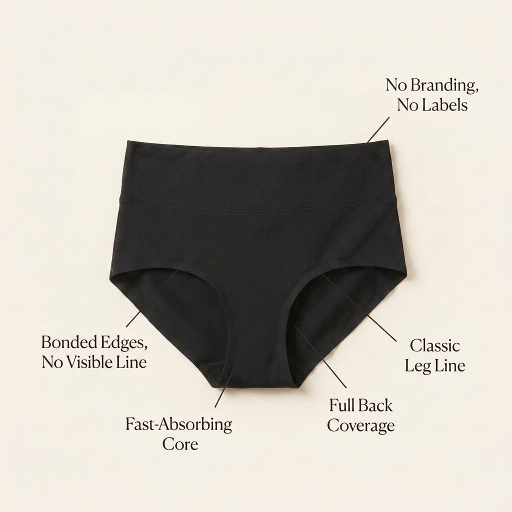 5 Bladder Leak Briefs - High Waist